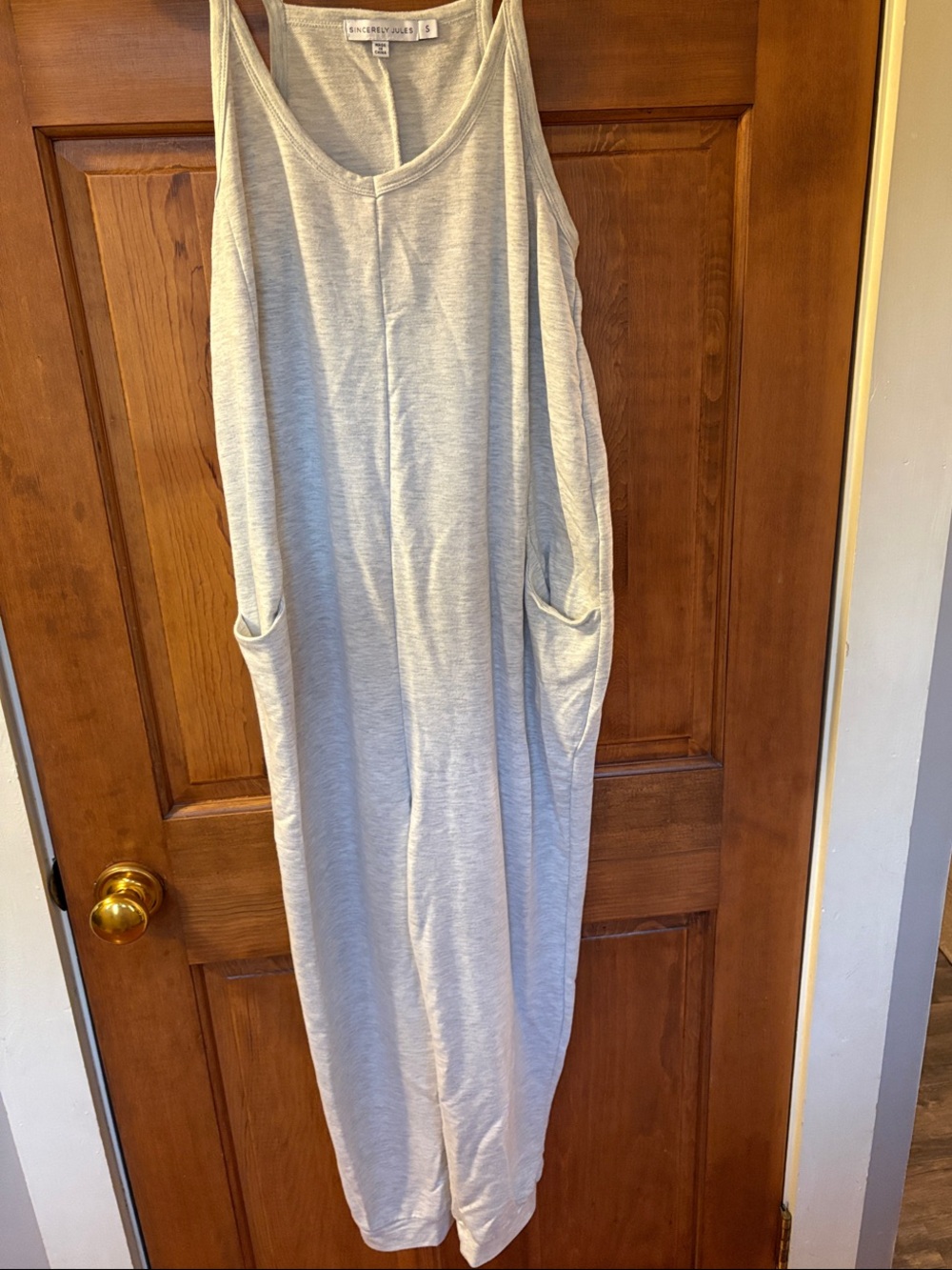 Light Gray Romper - Comfortable Sleeveless Sleepwear